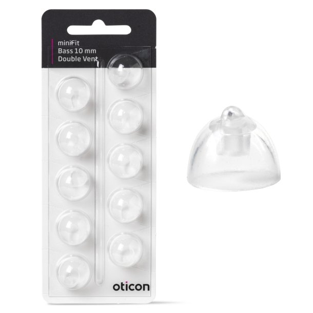 Oticon miniFit Bass-Dome (dobbelt vent)