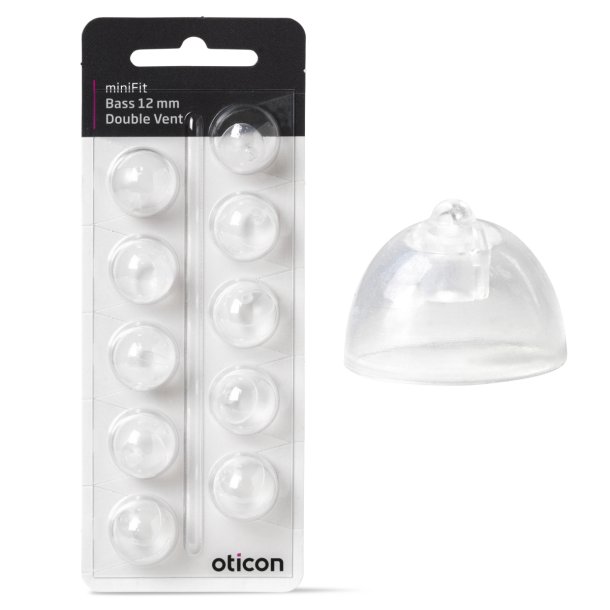 Oticon miniFit Bass-Dome (dobbelt vent)