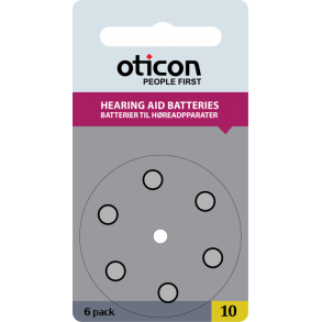 grammatik cigaret Omvendt Oticon batterier | Køb batterier til Oticon høreapparater online her
