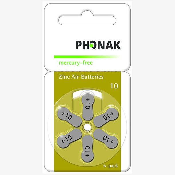 Phonak 10 Batteri
