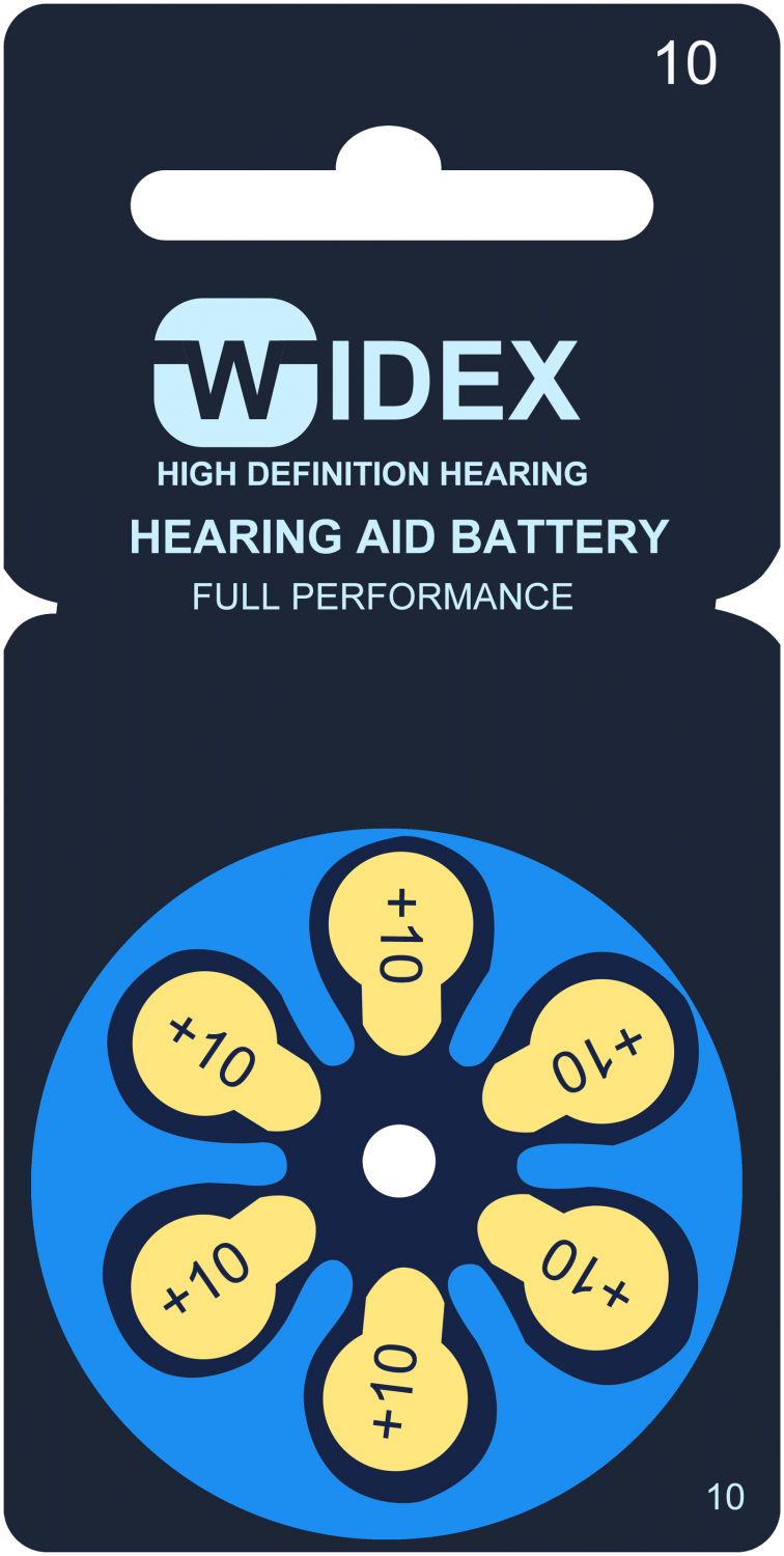 Widex 10 Battery Batteries