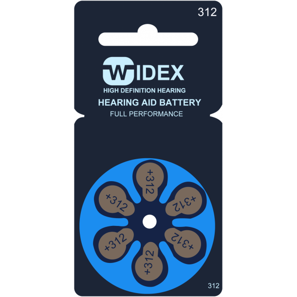 Widex 312 Batteri