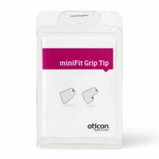 Se Oticon miniFit Grip-tip ingen vent, stor, 2 stk. venstre hos Japebo.dk